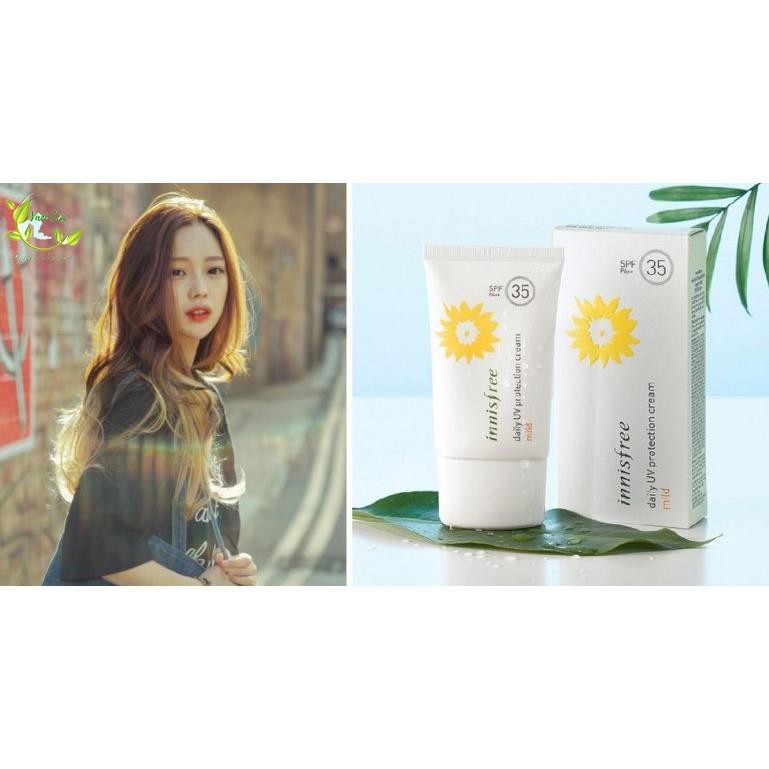 Kem Chống Nắng Innisfree Daily Uv Protection Cream Mild SPF 35 PA++ [Mỹ Phẩm Auth]