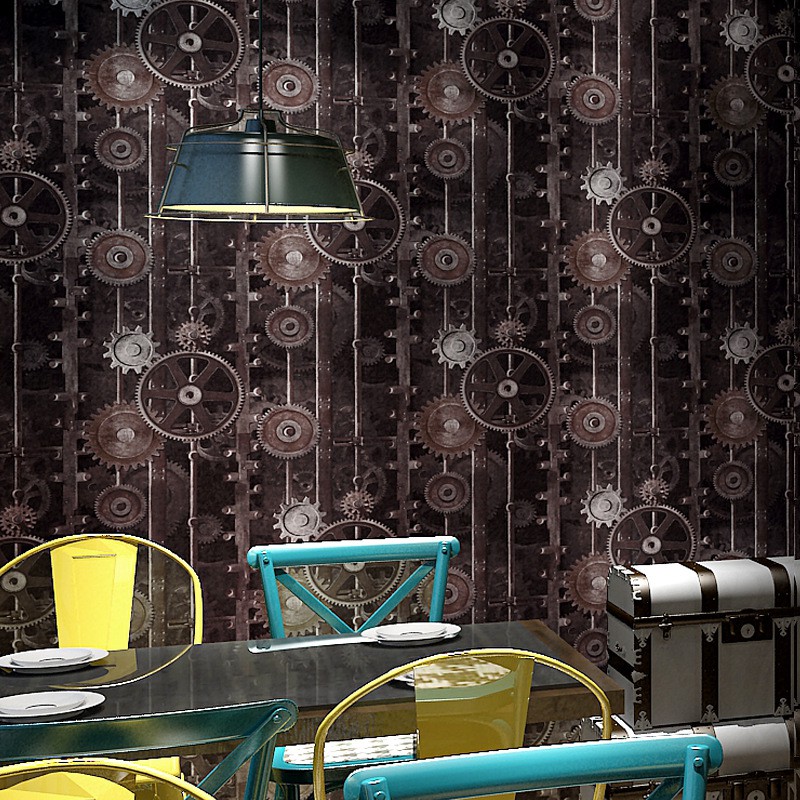 53cm * 9.5m wallpaper Non-self-adhesive PVC wallpaper Vật liệu kết dính chất lượng cao không có chất kết dính PVC Phong cách Mỹ retro hoài cổ Hình nền LOFT kiểu Mỹ quán bar xi măng quán cà phê internet nhà hàng graffiti không gian nền hình nền