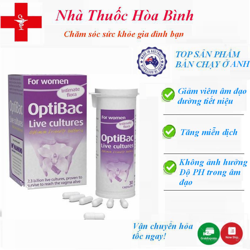 Men vi sinh Optibac tím dành cho phụ nữ - Optibac For Women-date Mới-Mẫu mới