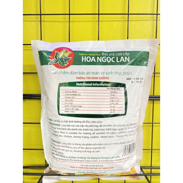 Bột mỳ cao cấp Hoa Ngọc Lan gói 500g