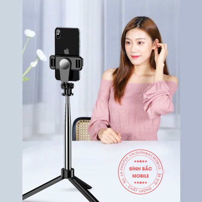 Gậy chụp ảnh bluetooth S03 kiêm Tripod live stream dễ dàng hơn Gậy selfie đa năng