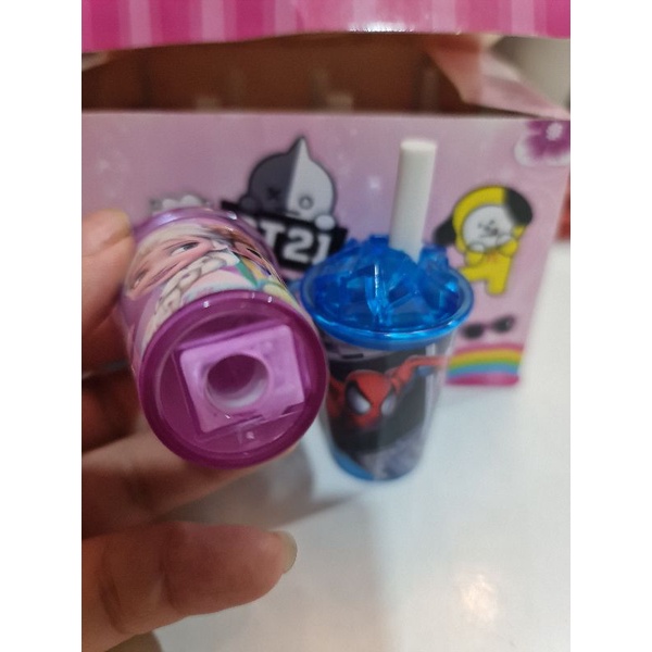 Chuốt chì và gôm hình lon nước ngọt- giao mẫu ngẫu nhiên ah