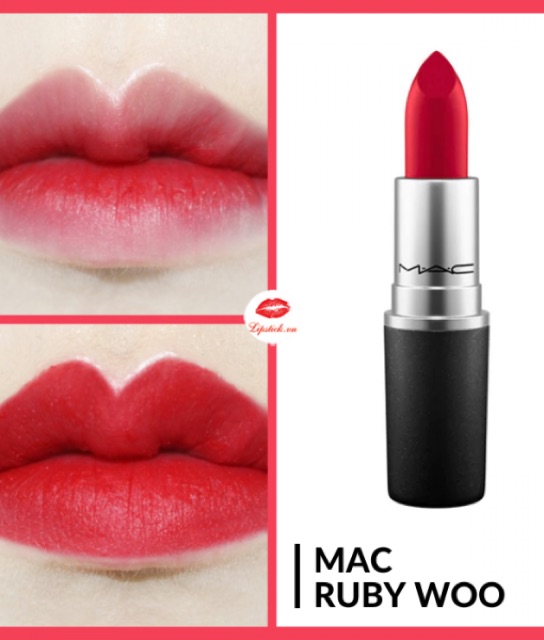 Son mac ruby woo đỏ km