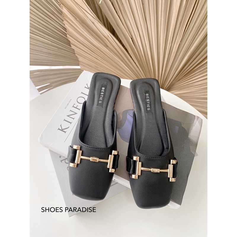 Giày sục nữ mũi vuông đẹp dép sục giày nữ hàn quốc SHOES PARADISE L144