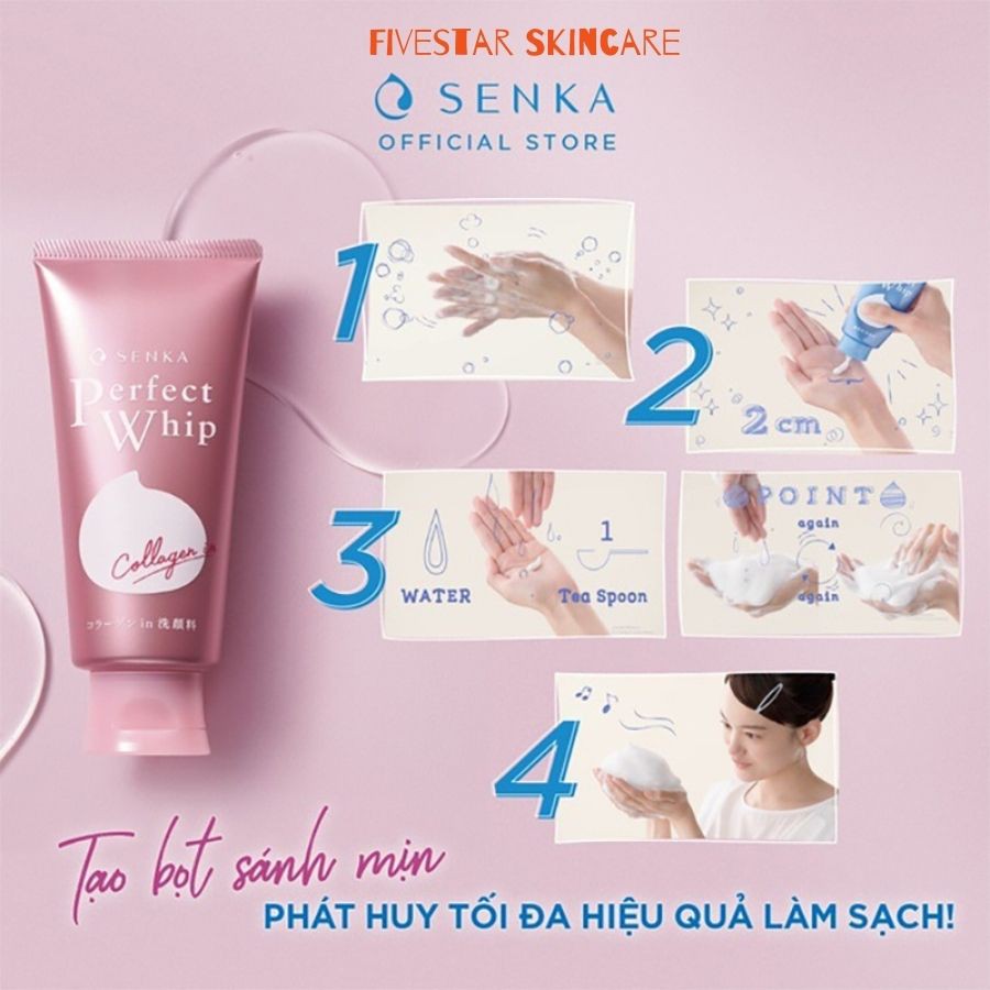 [New 2021] Sữa rửa mặt Shiseido Senka Perfect Whip 120g | BigBuy360 - bigbuy360.vn