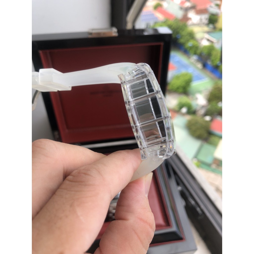 Đồng Hồ Nam RM SKULL Vỏ Xuyên Thấu Size 42mm, Máy Pin Nhật.