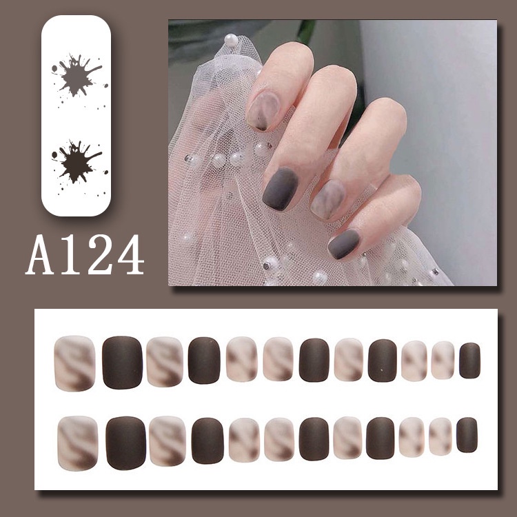 Mới Set 24 Móng Tay Giả Thời Trang Xinh Xắn Cho Nữ