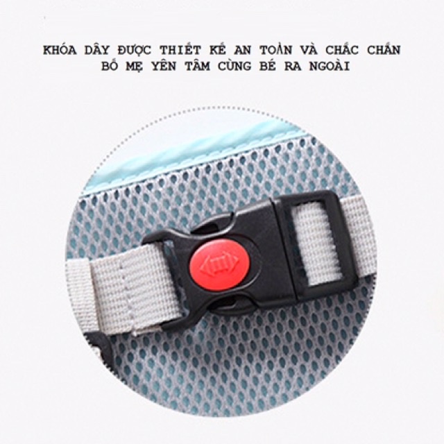 Đai xe máy phản quang dạng lưới thoáng khí cho bé 2X MART