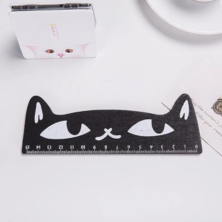 Thước kẻ Mèo gỗ 15cm