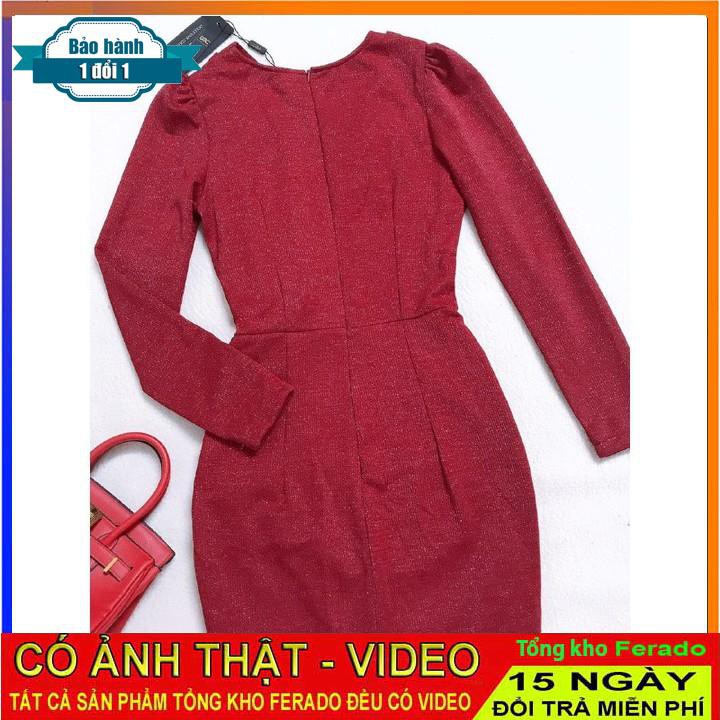 [ xả kho ] MiD Đầm đỏ body cổ V quyến rũ V1248 Mie Design kèm ảnh thật