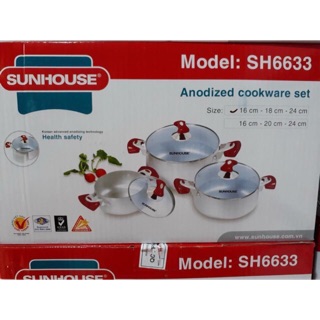 Bộ 3 nồi sunhouse