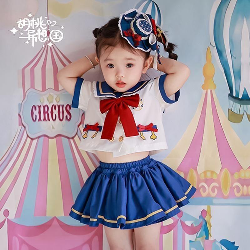 Bộ Đồng Phục Thủy Thủ Mặt Trăng Phong Cách Preppy Thời Trang Xuân Thu 2022 Cho Bé Gái