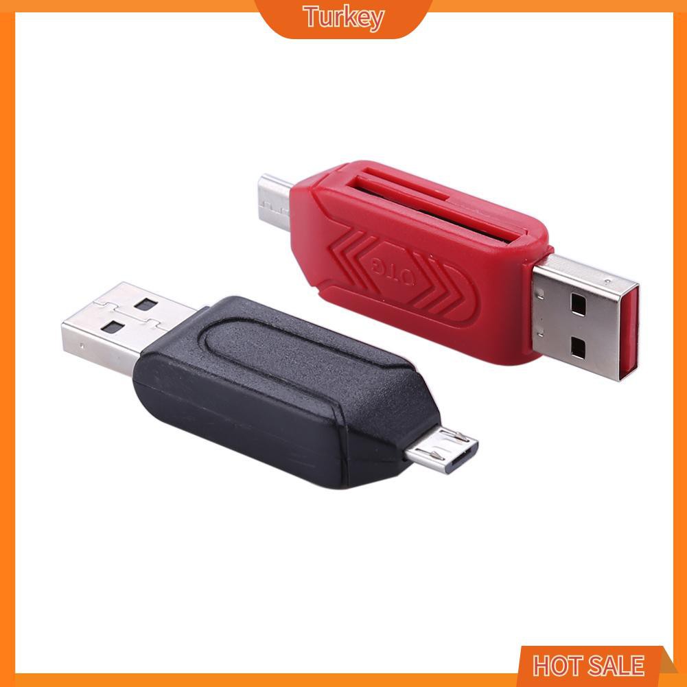 Đầu Đọc Thẻ Nhớ Usb2.0 Otg 2 Trong 1