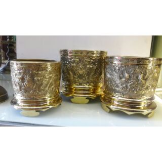 bát hương đồng vàng dk 18cm