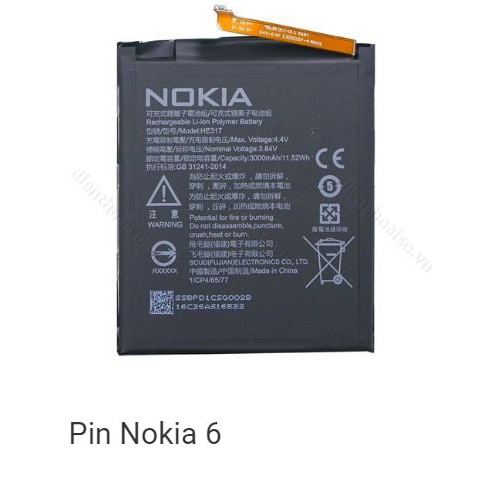 Pin Nokia 6