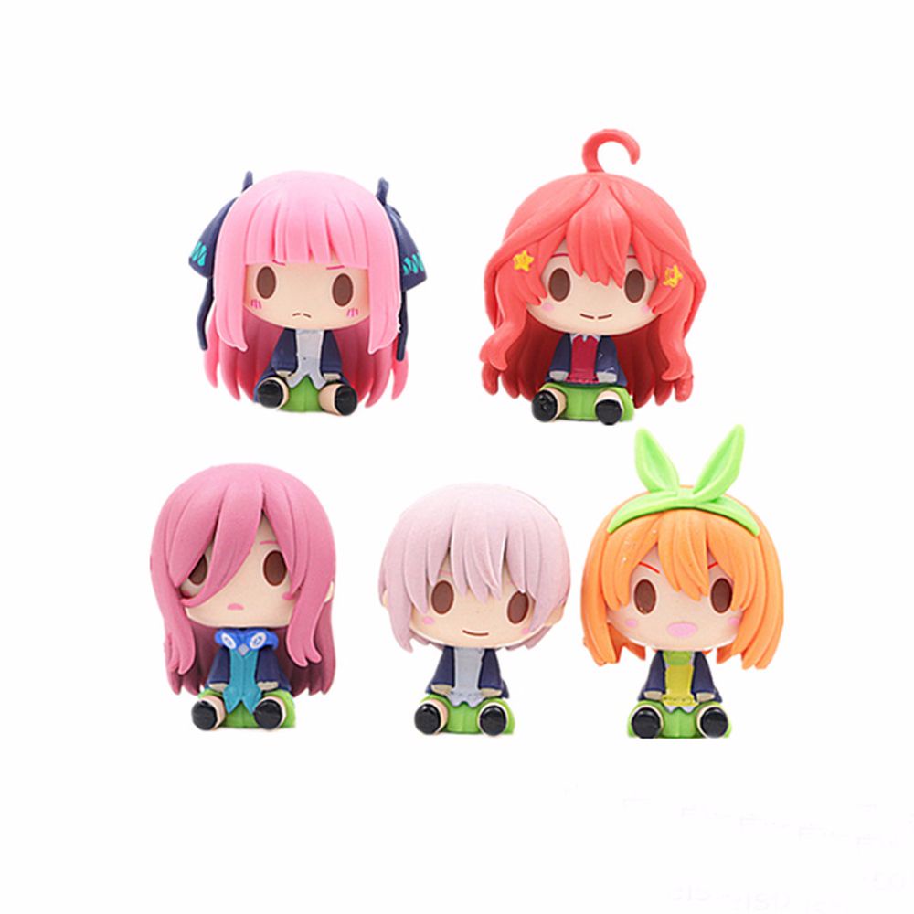 Bộ 5 mô hình nhân vật hoạt hình Nakano Miku bằng PVC trang trí bàn làm việc