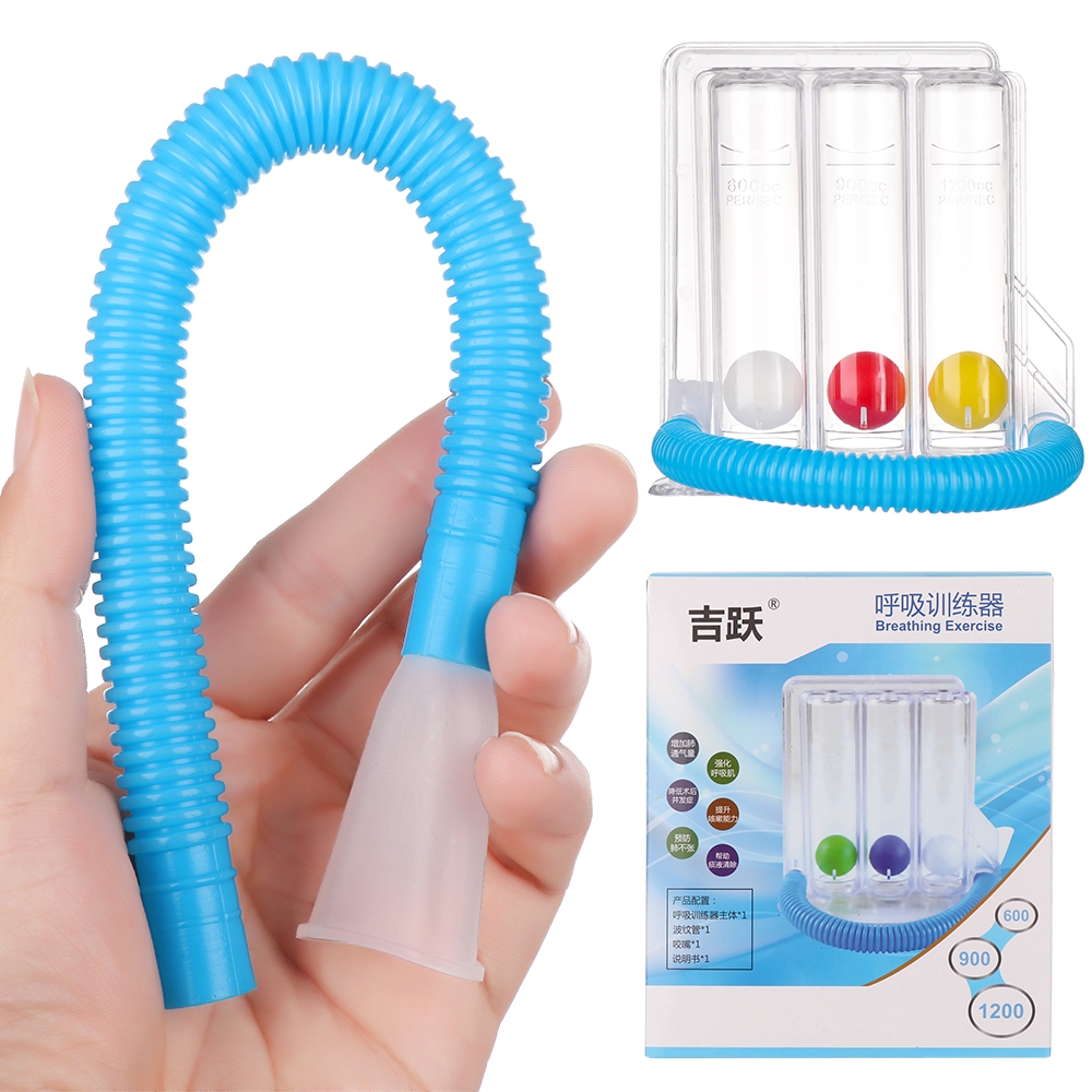 Bộ dụng cụ 3 banh thổi tập luyện lấy hơi dài cho phổi chất lượng cao