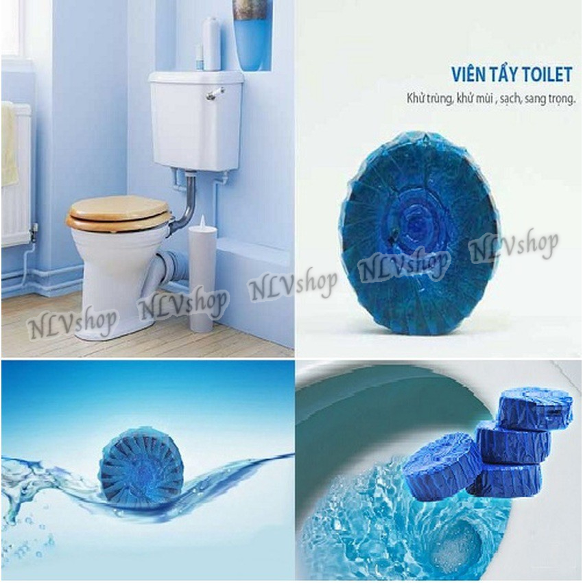 Combo 10v tẩy bồn cầu xanh loại bỏ vi khuẩn, mùi hôi, tẩy sạch mảng bám, lưu hương nhẹ, không ảnh hưởng đến đọ sáng gốm