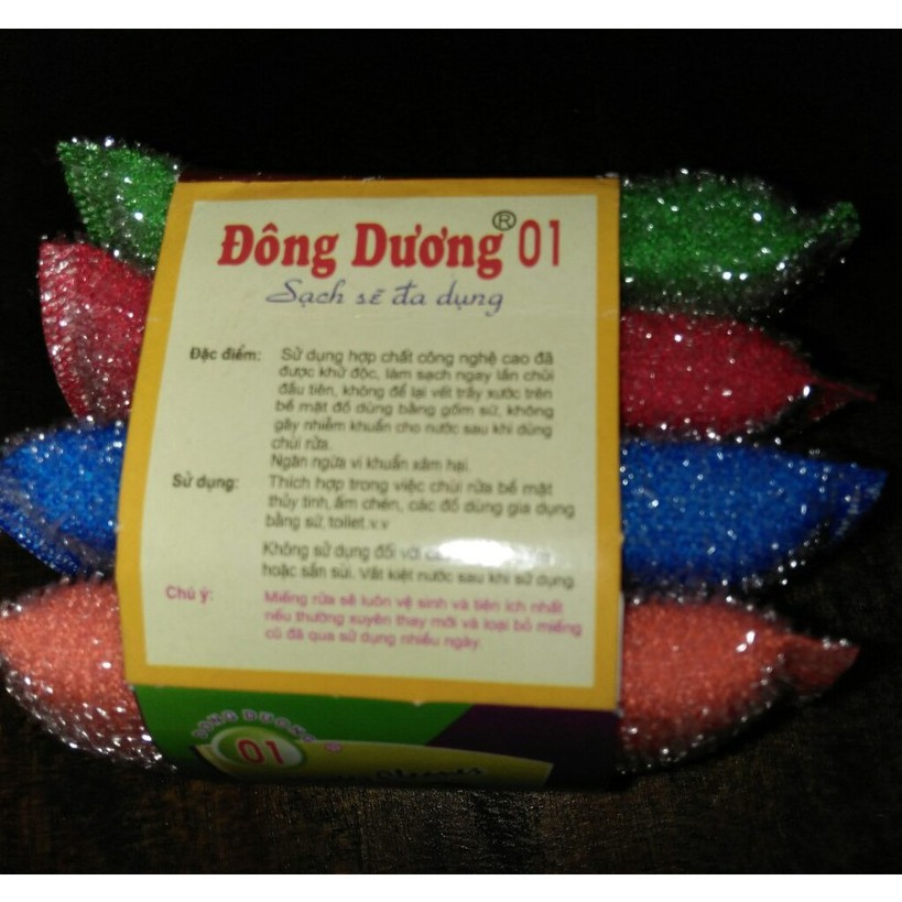 Miếng rửa chén lốc 4 miếng