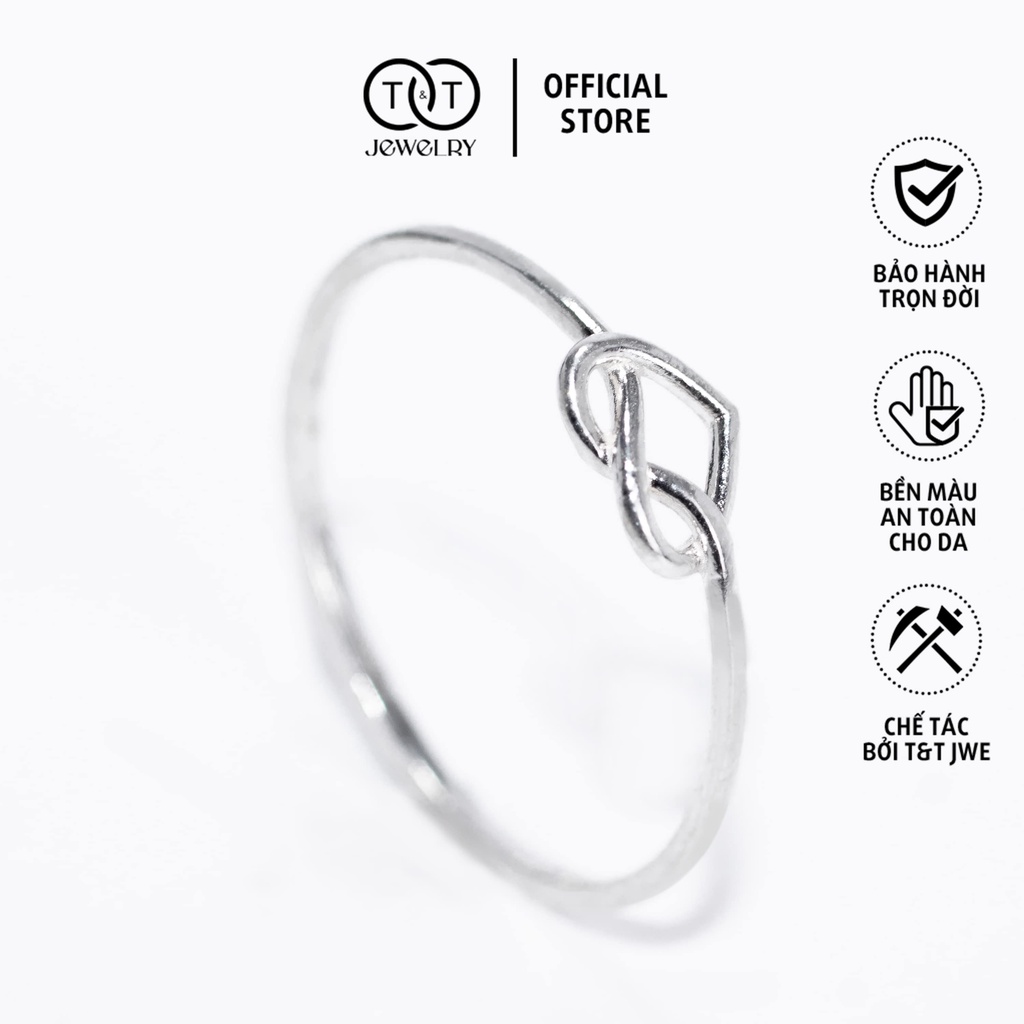 Nhẫn Bạc Nữ T&T Jewelry Tim Trơn cao cấp NN010