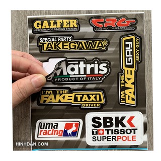 Tem Decal dán xe chống nước