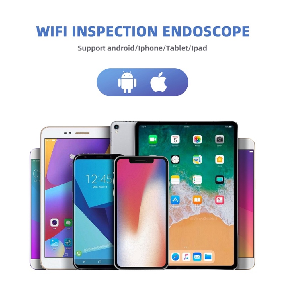 Set hộp F99 wifi hd720p 8mm usb không thấm nước thích hợp cho iPhone Android kèm phụ kiện