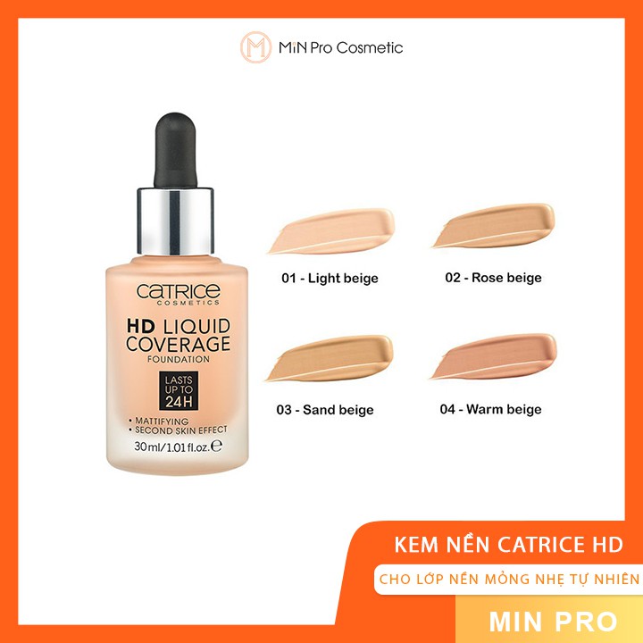 Kem nền Catrice HD liquid coverage 24h 30ml