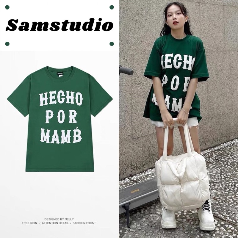 Áo phông 3158, áo thun tay lỡ form rộng chất cotton in chữ hecho