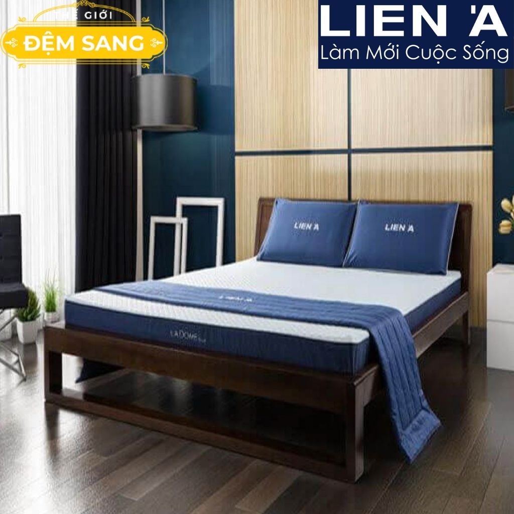 Nệm cao su thiên nhiên xuất khẩu Liên Á - L'ADOME BLUE -  100% chính hãng Liên Á - Nệm mát, giấc say CS115