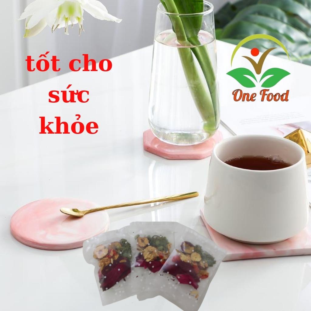 Trà Thảo Mộc Nụ Hồng Tam Thất , Detox Thanh Lọc Cơ Thể OneFood68 Bổ máu, Ngủ ngon, Giảm Cân, GIữ Dáng, Đẹp Da