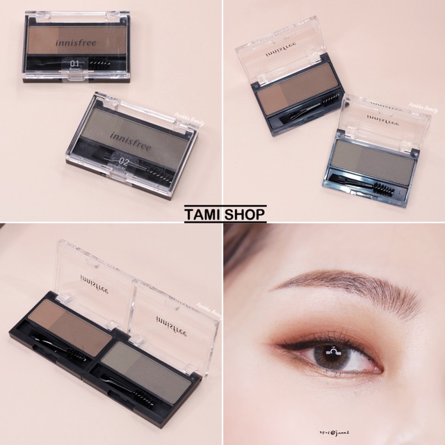 Bột tán lông mày INNISFREE TWO TONE EYEBROW KIT