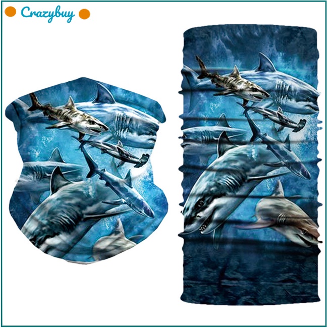 Cr Khăn Trùm Đầu Chống Nắng In Họa Tiết 3D Kỹ Thuật Số