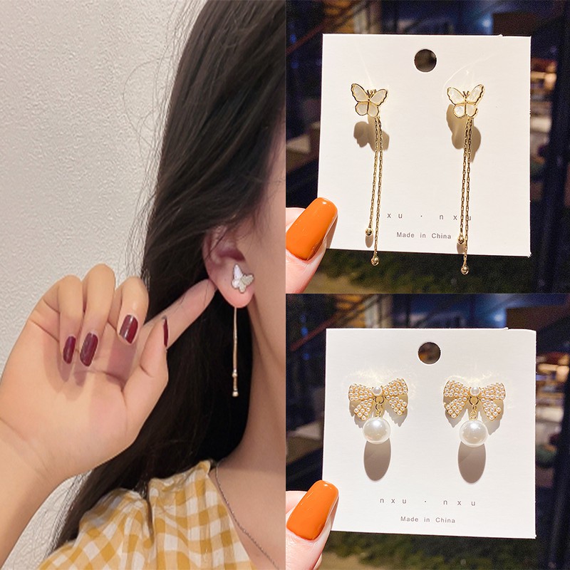 Bông Tai Thiết Kế Đơn Giản Thời Trang Thu Đông