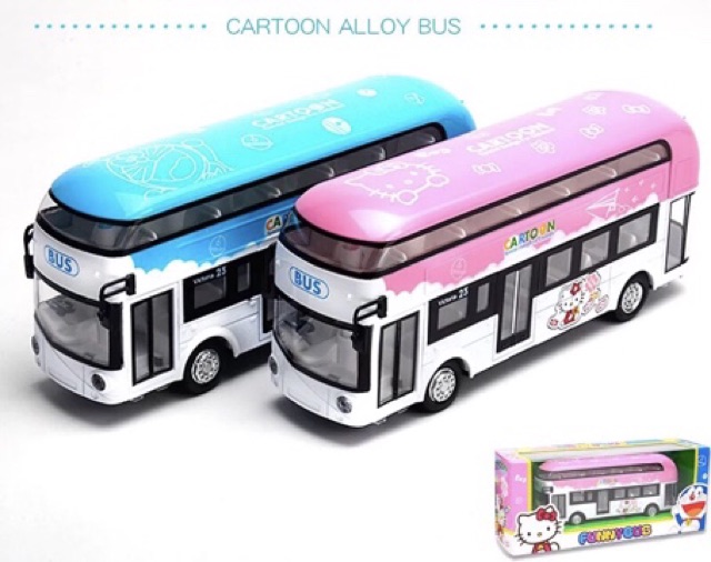 Có sẵn ✨✨ Mô Hình Xe Bus 1 Tầng ✨ Xe Bus 2 Tầng Hello Kitty ✨✨