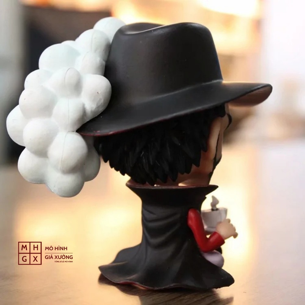 Mô hình One Piece chibi Mihawk Mắt Diều Hâu cực dễ thương cao 10 cm , figure one piece , mô hình giá xưởng