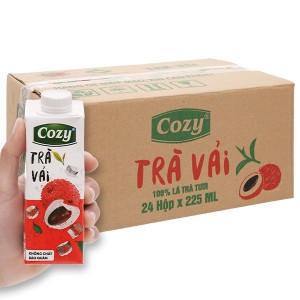 [ Freeship ] Thùng 24 hộp Trà cozy tắc mật ông / trà đào sả / trà vải