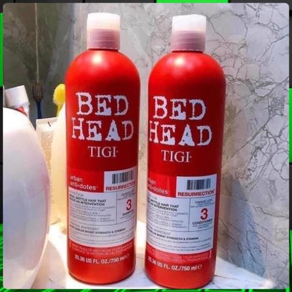 Dầu xả tigi đỏ cao cấp, Dầu gội đầu cặp - Hàng cao cấp thơm, mềm, mượt .