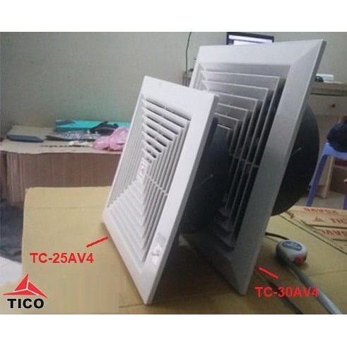 Quạt thông gió âm trần Tico - Quạt hút gió độ bền cao