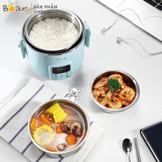 [sx63]  Hộp Cơm Cắm Điện (3 tầng Inox) đa chức năng cao cấp Bear DFH-B20J1 (bảo hành 12 tháng) [HÀNG CHÍNH HÃNG] ( Store