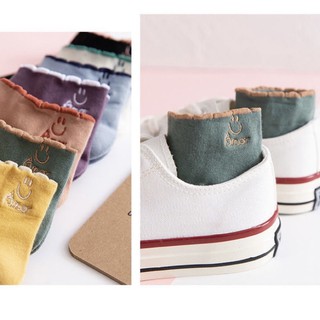 Combo 10 Đôi Tất Nữ Cổ Ngắn Style Hàn Quốc