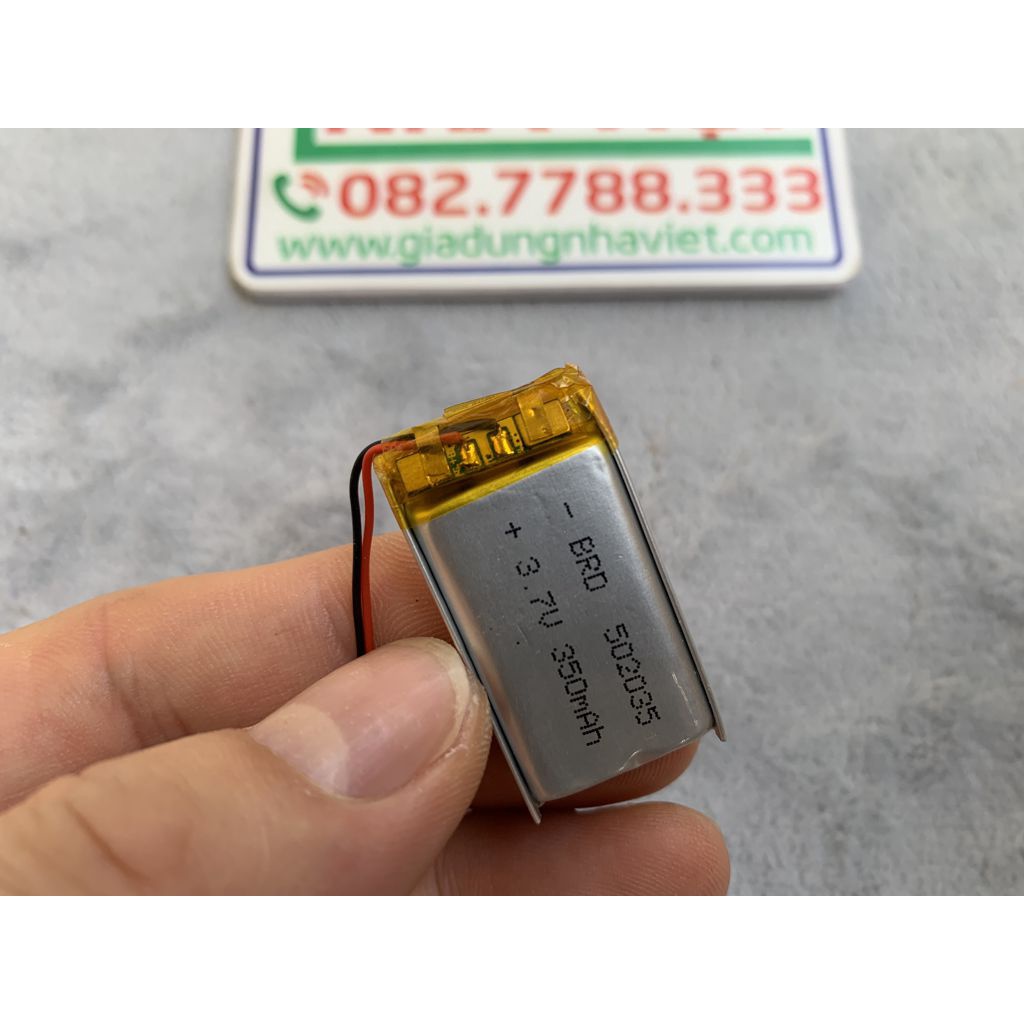 Pin sạc Lithium Polymer 502035 300mAh 3.7V