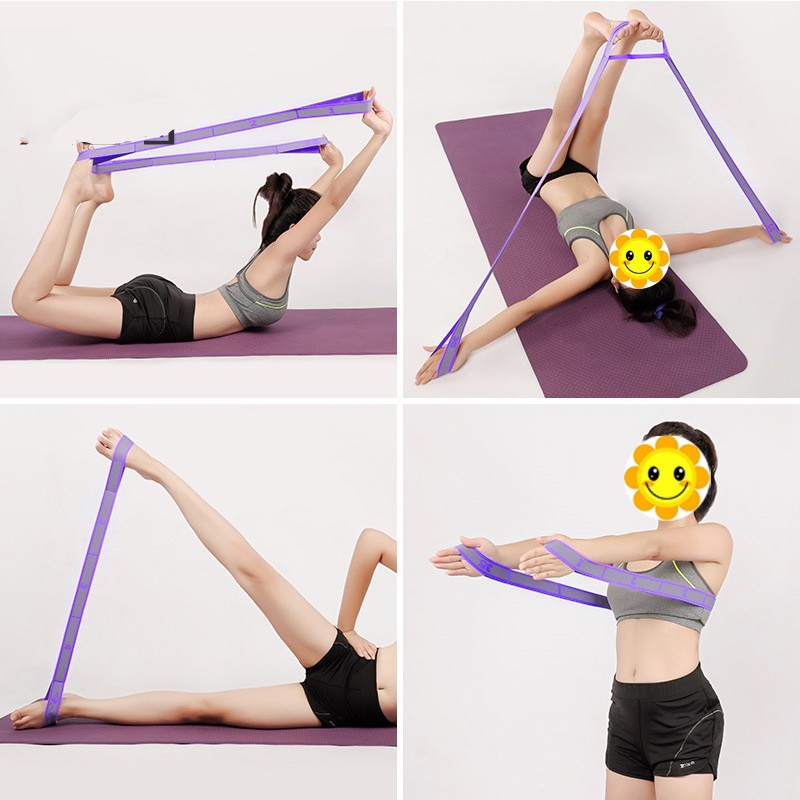 Dây Tập Yoga Co Giãn Chia 9 Đốt (KT 105 x 3.6cm) Chính Hãng Đại Nam Sport