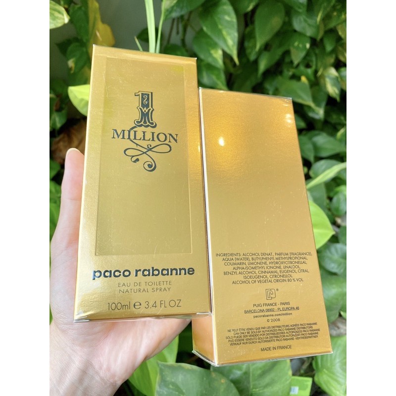 𝐍𝐮̛𝐨̛́𝐜 𝐡𝐨𝐚 𝐏𝐚𝐜𝐨 𝐑𝐚𝐛𝐚𝐧𝐧𝐞 𝟏 𝐌𝐢𝐥𝐥𝐢𝐨𝐧 𝐄𝐃𝐓 𝟏𝟎𝟎𝐦𝐥 [chính hãng]