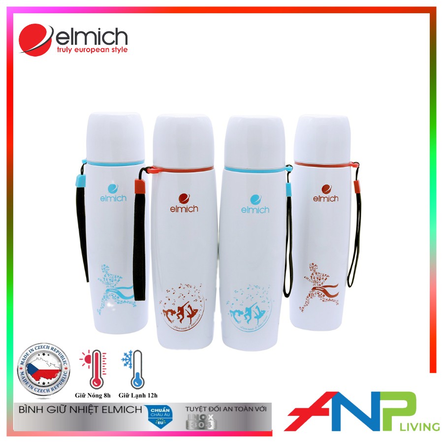 Bình Đựng Nước Giữ Nhiệt Inox 304 Nóng 8h Lạnh 12h ELMICH El-2973 500ml