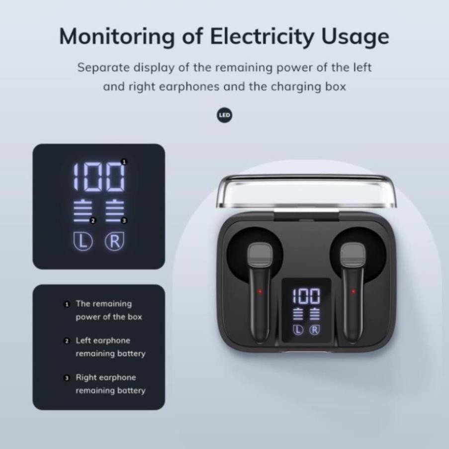 Tai nghe Bluetooth không dây hãng TOPK T20 TWS True Wifi TPHCM | BigBuy360 - bigbuy360.vn