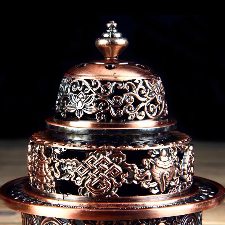 Lư hương 3 tầng 28cm phong thủy  xông trầm - Nhơn phát