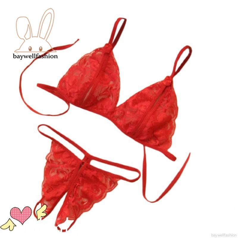 Set Áo Ngực & Quần Lót Nữ G-String Thêu Ren | BigBuy360 - bigbuy360.vn