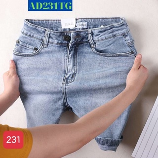 Quần short nam tenji sh231tj short jean nam xanh trơn wash phong cách tenji store 4 (44-75kg)