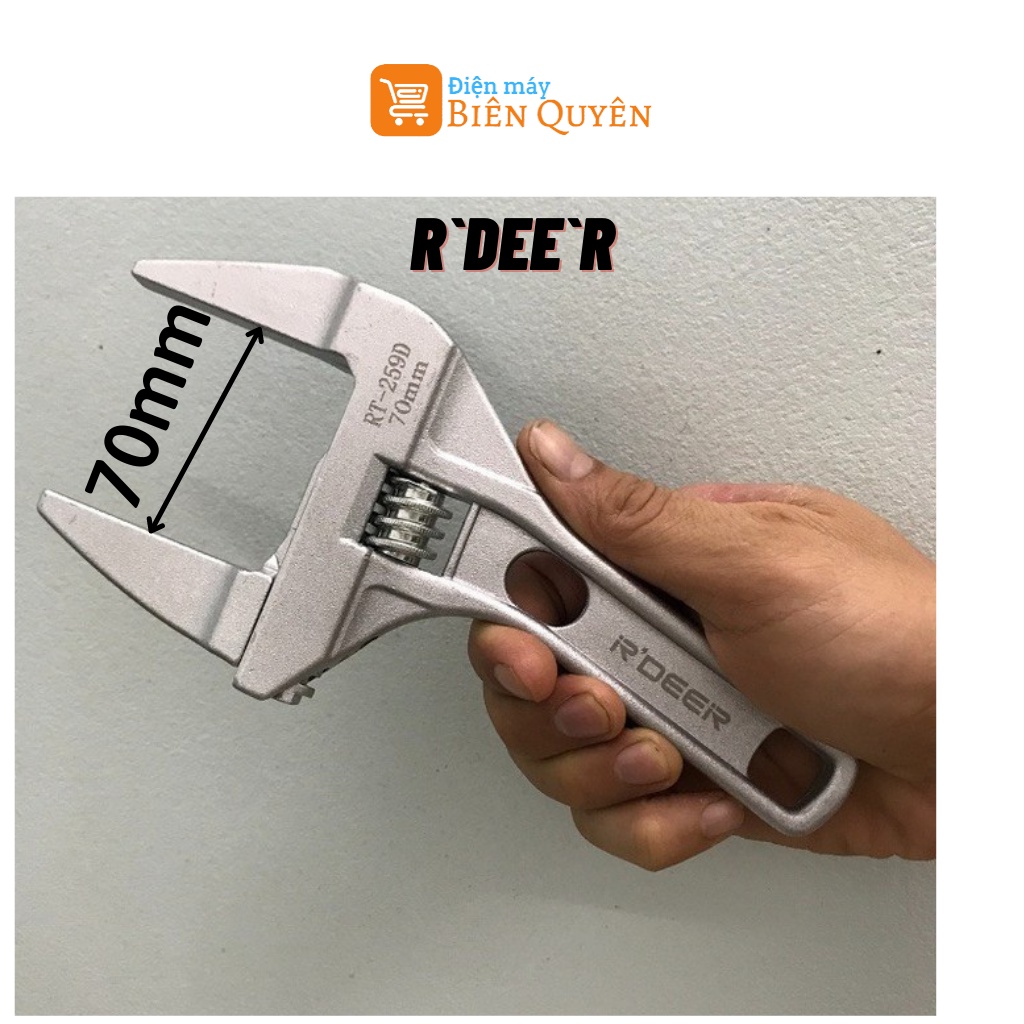 Mỏ lết RDEER USA đa năng vặn ống nước, ốc téc. Miệng To 70mm hàng nhập khẩu cao cấp