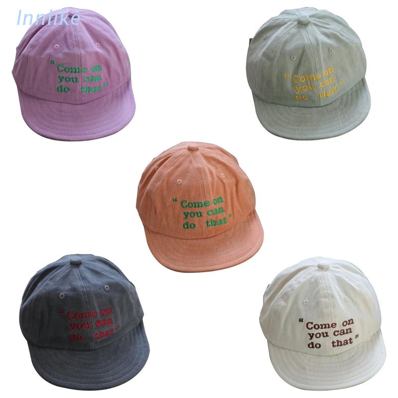 Nón Kết Thêu Chữ Thoáng Khí Thời Trang Xuân Hè Cho Bé Trai Và Gái